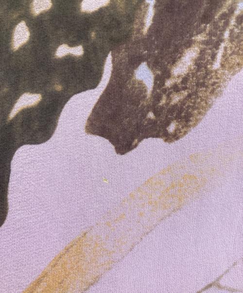 VIVIENNE TAM（ヴィヴィアンタム）VIVIENNE TAM (ヴィヴィアンタム) 蝶柄シルクシャツワンピース パープルの古着・服飾アイテム