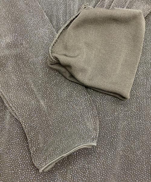 ARMANI COLLEZIONI（アルマーニ コレツィオーニ）ARMANI COLLEZIONI (アルマーニ コレツィオーニ) カシュクールラメドレス ネイビー サイズ:44の古着・服飾アイテム