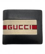 GUCCIグッチ）の古着「2つ折り財布」｜ブラック