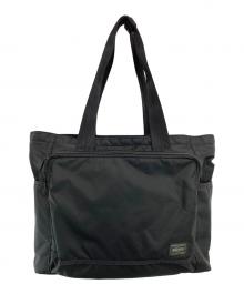 PORTER（ポーター）の古着「フラッシュトートバッグ」｜ブラック