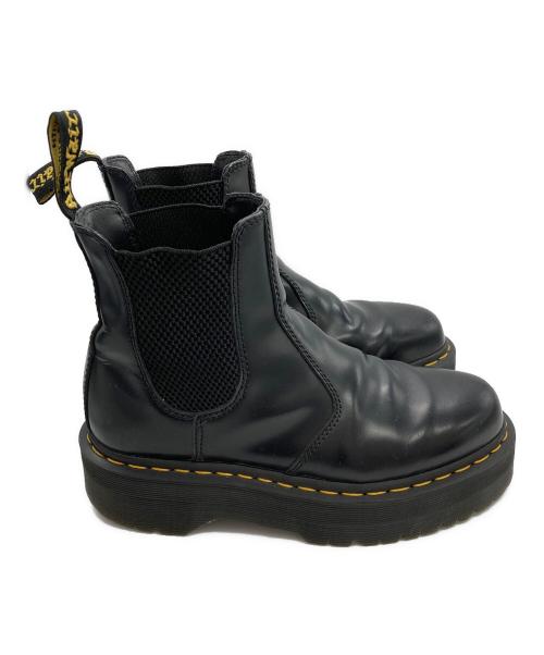 Dr.Martens（ドクターマーチン）Dr.Martens (ドクターマーチン) QUADチェルシーブーツ/サイドゴアブーツ ブラック サイズ:UK6の古着・服飾アイテム