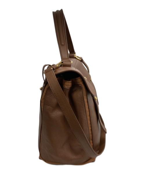 Yves Saint Laurent（イヴサンローラン）Yves Saint Laurent (イヴサンローラン) ミューズトゥ ショルダーバッグ ブラウンの古着・服飾アイテム