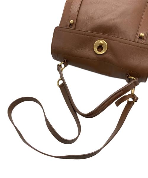 Yves Saint Laurent（イヴサンローラン）Yves Saint Laurent (イヴサンローラン) ミューズトゥ ショルダーバッグ ブラウンの古着・服飾アイテム