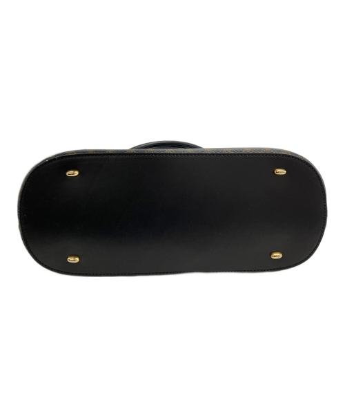 CELINE（セリーヌ）CELINE (セリーヌ) マカダムPVCレザーショルダーバッグ ブラックの古着・服飾アイテム