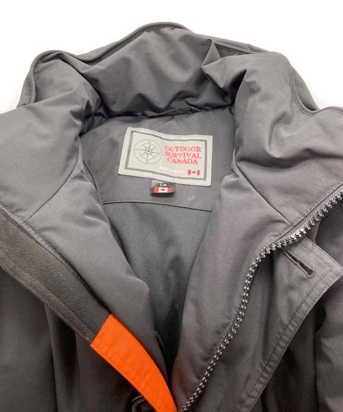 OUTDOOR SURVIVAL CANADA（アウトドア サバイバル カナダ）OUTDOOR SURVIVAL CANADA (アウトドア サバイバル カナダ) ダウンジャケット ブラック サイズ:Lの古着・服飾アイテム