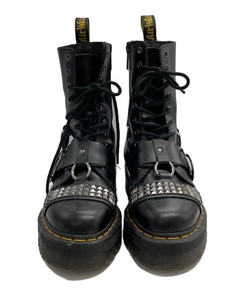 Dr.Martens（ドクターマーチン）Dr.Martens (ドクターマーチン) JADON HI STUD　スタッズ10ホールブーツ　サイドジップ　ハーネス ブラック サイズ:UK7/EU41/USM8の古着・服飾アイテム