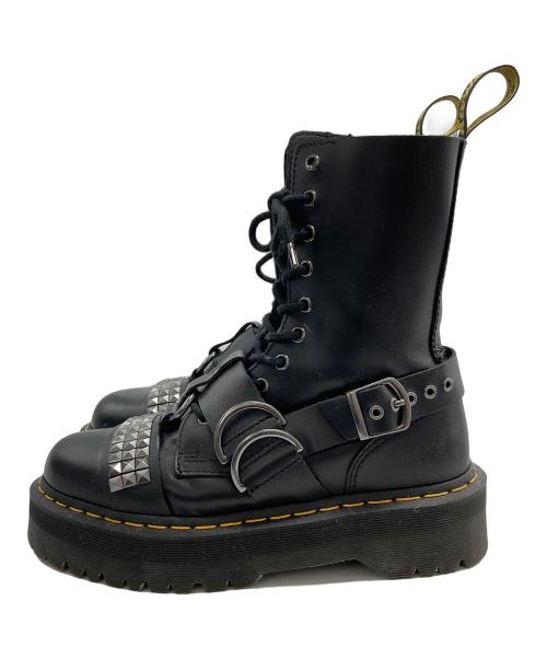 Dr.Martens（ドクターマーチン）Dr.Martens (ドクターマーチン) JADON HI STUD　スタッズ10ホールブーツ　サイドジップ　ハーネス ブラック サイズ:UK7/EU41/USM8の古着・服飾アイテム