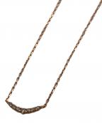 ageteアガット）の古着「イヤモンド0.05ct 三日月ネックレス」