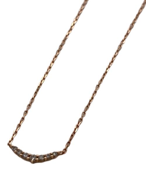 agete（アガット）agete (アガット) イヤモンド0.05ct 三日月ネックレスの古着・服飾アイテム