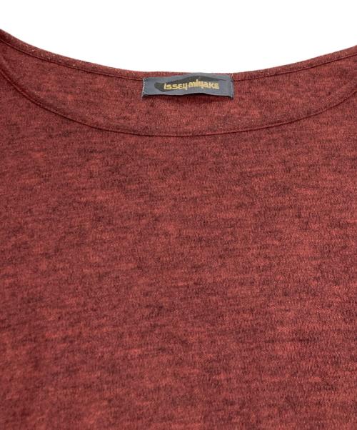 ISSEY MIYAKE（イッセイミヤケ）ISSEY MIYAKE (イッセイミヤケ) [古着]80's ラウンドネック変形カットソー レッド サイズ:Mの古着・服飾アイテム