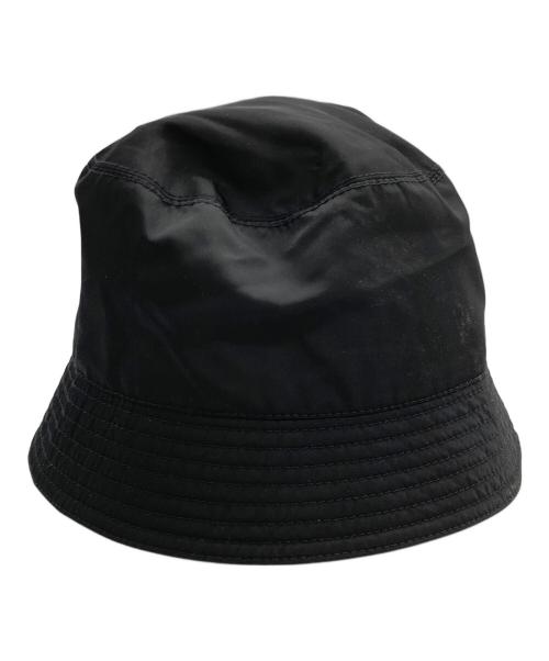PRADA（プラダ）PRADA (プラダ) トライアングルロゴバケットハット ブラック サイズ:Mの古着・服飾アイテム