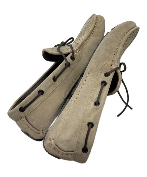 BOTTEGA VENETA（ボッテガベネタ）BOTTEGA VENETA (ボッテガベネタ) スエード イントレチャート ドライビングシューズ ベージュ サイズ:41の古着・服飾アイテム