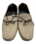 BOTTEGA VENETA (ボッテガベネタ) スエード イントレチャート ドライビングシューズ ベージュ サイズ:41：12000円