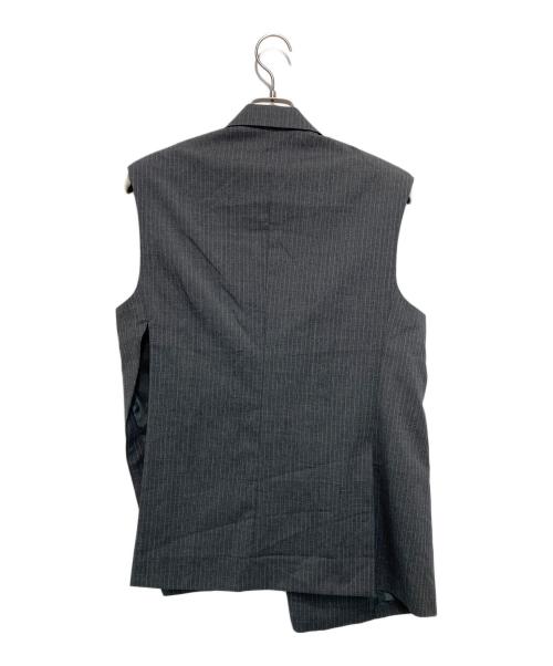 soduk（スドーク）soduk (スドーク) ストライプベスト グレー サイズ:-の古着・服飾アイテム