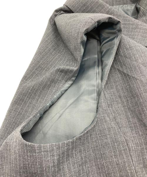 soduk（スドーク）soduk (スドーク) ストライプベスト グレー サイズ:-の古着・服飾アイテム
