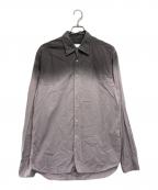 PRADAプラダ）の古着「グラデーションストライプシャツ」｜グレー