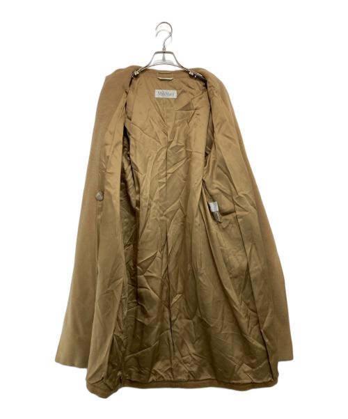 MaxMara（マックスマーラ）MaxMara (マックスマーラ) ウールカシミヤ混コート ベージュ サイズ:40の古着・服飾アイテム