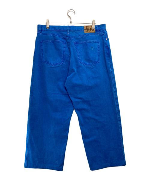 stussy（ステューシー）stussy (ステューシー) OVERDYED BIG OL JEAN ブルー サイズ:36の古着・服飾アイテム
