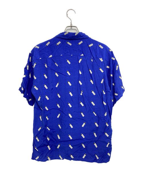 COTTON PAN（コットンパン）COTTON PAN (コットンパン) レーヨンオープンカラーシャツ ブルー サイズ:３の古着・服飾アイテム