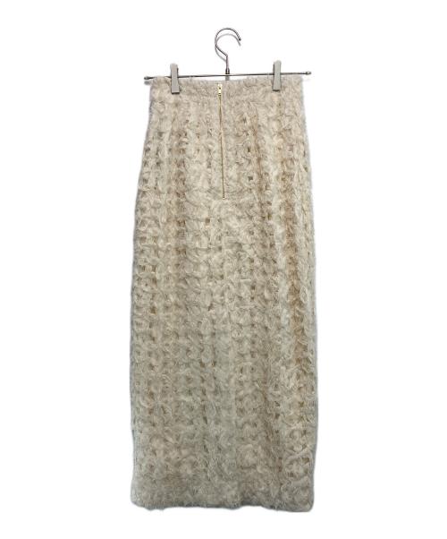 anuans（アニュアンス）anuans (アニュアンス) エンブロイダリータイトスカート ホワイト サイズ:S 未使用品の古着・服飾アイテム