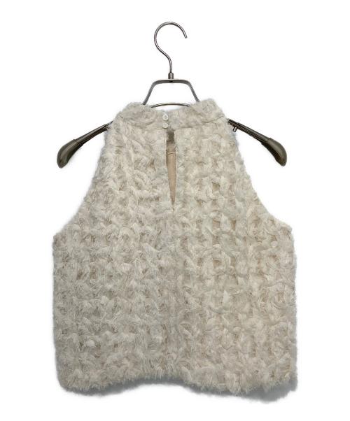 anuans（アニュアンス）anuans (アニュアンス) エンブロイダリーアメスリブラウス ホワイト サイズ:Fの古着・服飾アイテム