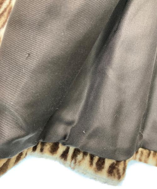 GUCCI（グッチ）GUCCI (グッチ) レオパード柄 ワラビーファージャケット ベージュ サイズ:50の古着・服飾アイテム