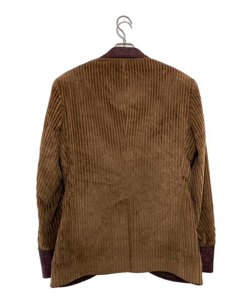 DOLCE & GABBANA（ドルチェ＆ガッバーナ）DOLCE & GABBANA (ドルチェ＆ガッバーナ) ショールカラーコーデュロイジャケット ブラウン サイズ:50の古着・服飾アイテム