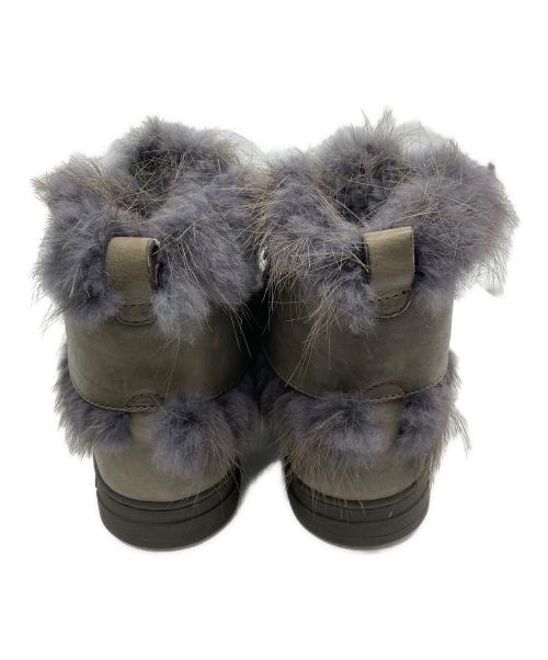 DOLCE & GABBANA（ドルチェ＆ガッバーナ）DOLCE & GABBANA (ドルチェ＆ガッバーナ) ファー ハイカットスニーカー グレー サイズ:8.5の古着・服飾アイテム