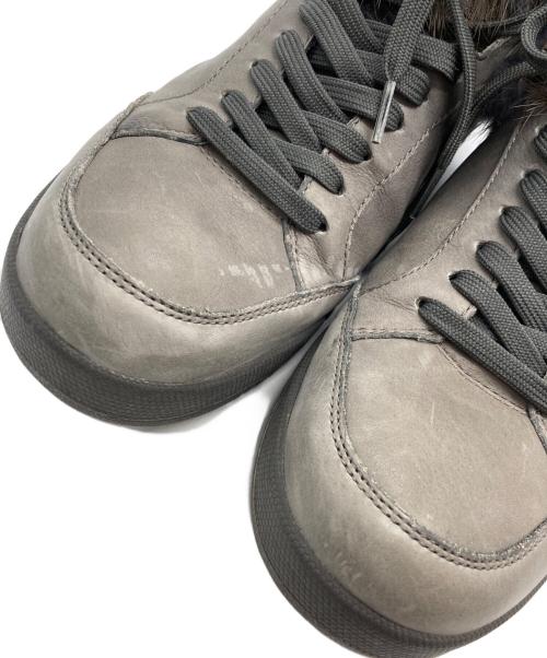 DOLCE & GABBANA（ドルチェ＆ガッバーナ）DOLCE & GABBANA (ドルチェ＆ガッバーナ) ファー ハイカットスニーカー グレー サイズ:8.5の古着・服飾アイテム