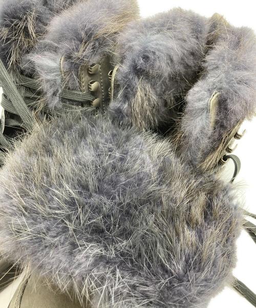 DOLCE & GABBANA（ドルチェ＆ガッバーナ）DOLCE & GABBANA (ドルチェ＆ガッバーナ) ファー ハイカットスニーカー グレー サイズ:8.5の古着・服飾アイテム