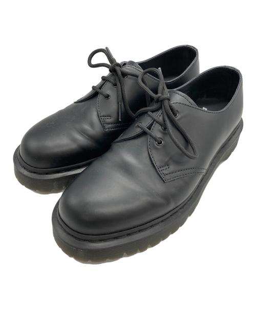 Dr.Martens（ドクターマーチン）Dr.Martens (ドクターマーチン) 3ホールレザーシューズ ブラック サイズ:UK9の古着・服飾アイテム