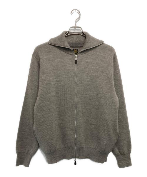 BATONER（バトナ―）BATONER (バトナ―) 別注 ダブルフェイス ドライバーズ ニット ジャケット ブラウン サイズ:1の古着・服飾アイテム