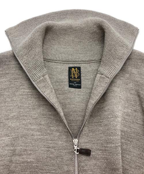 BATONER（バトナ―）BATONER (バトナ―) 別注 ダブルフェイス ドライバーズ ニット ジャケット ブラウン サイズ:1の古着・服飾アイテム