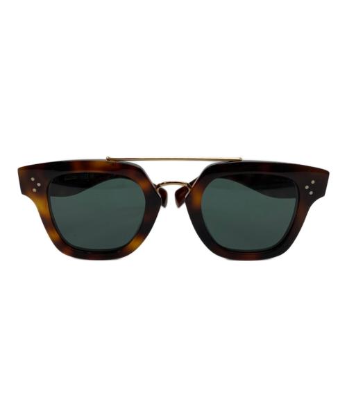 CELINE（セリーヌ）CELINE (セリーヌ) ダブルブリッジカラーレンズ サングラス ブラウン サイズ:47□25-150の古着・服飾アイテム