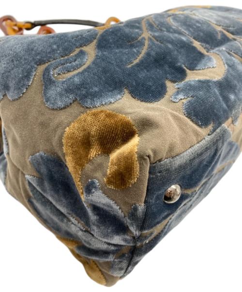 MIU MIU（ミュウミュウ）MIU MIU (ミュウミュウ) ベロアプリントバッグ マルチカラーの古着・服飾アイテム