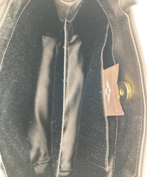 BOTTEGA VENETA（ボッテガベネタ）BOTTEGA VENETA (ボッテガベネタ) サテンイントレチャートミニハンドバッグ ベージュの古着・服飾アイテム