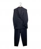 BEAUTY&YOUTHビューティーアンドユース）の古着「リネンライク ツイルダブルジャケット」｜ネイビー