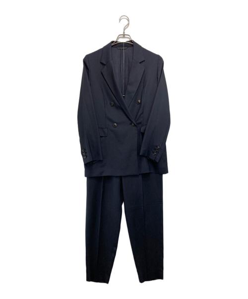 BEAUTY&YOUTH（ビューティーアンドユース）BEAUTY&YOUTH (ビューティーアンドユース) リネンライク ツイルダブルジャケット ネイビー サイズ:Mの古着・服飾アイテム