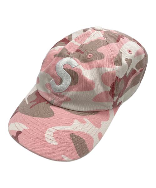 SUPREME（シュプリーム）SUPREME (シュプリーム) Pigment Coated S Logo 6-Panelキャップ ピンクの古着・服飾アイテム