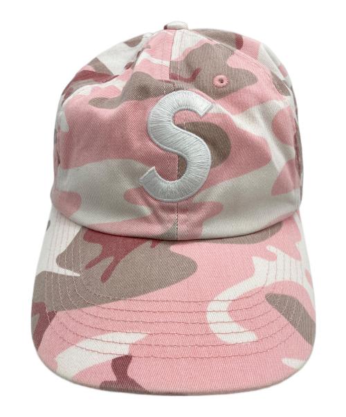 SUPREME（シュプリーム）SUPREME (シュプリーム) Pigment Coated S Logo 6-Panelキャップ ピンクの古着・服飾アイテム