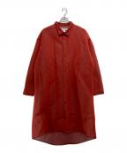 sulvamサルバム）の古着「ロングシャツ」｜レッド