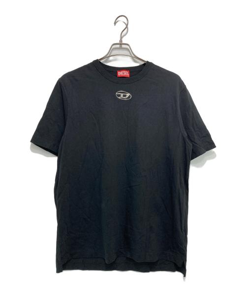 DIESEL（ディーゼル）DIESEL (ディーゼル) ロゴTシャツ ブラック サイズ:Lの古着・服飾アイテム