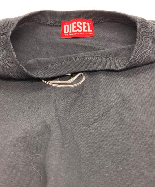 DIESEL（ディーゼル）DIESEL (ディーゼル) ロゴTシャツ ブラック サイズ:Lの古着・服飾アイテム