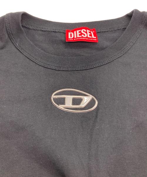 DIESEL（ディーゼル）DIESEL (ディーゼル) ロゴTシャツ ブラック サイズ:Lの古着・服飾アイテム