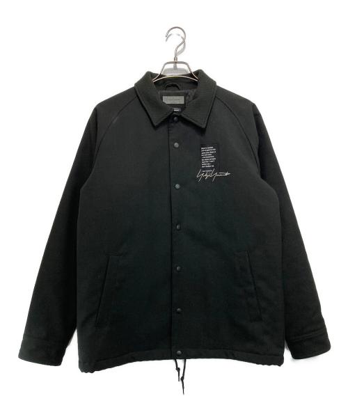 New Era（ニューエラ）New Era (ニューエラ) Yohji Yamamoto pour homme (ヨウジヤマモト プールオム) W COACH JKT YY L中綿ジャケット ブラック サイズ:L/4の古着・服飾アイテム
