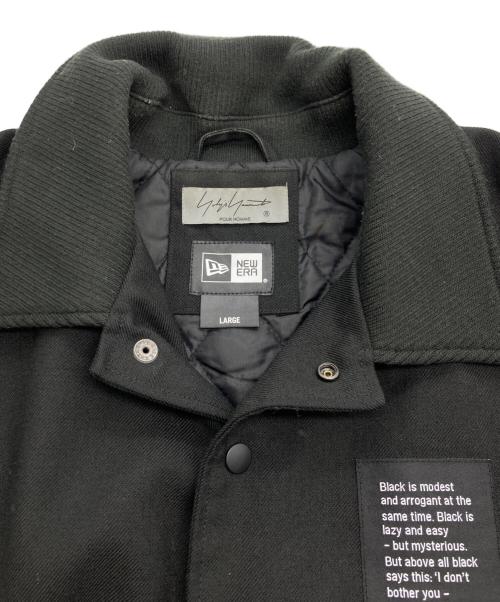 New Era（ニューエラ）New Era (ニューエラ) Yohji Yamamoto pour homme (ヨウジヤマモト プールオム) W COACH JKT YY L中綿ジャケット ブラック サイズ:L/4の古着・服飾アイテム