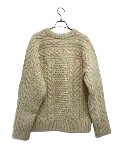 N.HOOLYWOOD（エヌ ハリウッド）N.HOOLYWOOD (エヌ ハリウッド) クルーネックニット ベージュ サイズ:36の古着・服飾アイテム