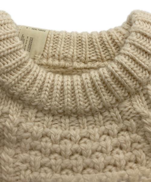 N.HOOLYWOOD（エヌ ハリウッド）N.HOOLYWOOD (エヌ ハリウッド) クルーネックニット ベージュ サイズ:36の古着・服飾アイテム