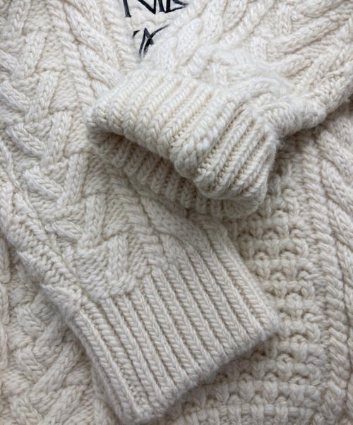 N.HOOLYWOOD（エヌ ハリウッド）N.HOOLYWOOD (エヌ ハリウッド) クルーネックニット ベージュ サイズ:36の古着・服飾アイテム