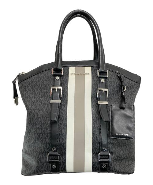 MICHAEL KORS（マイケル・コース）MICHAEL KORS (マイケル・コース) トラベルトートバッグ ブラックの古着・服飾アイテム